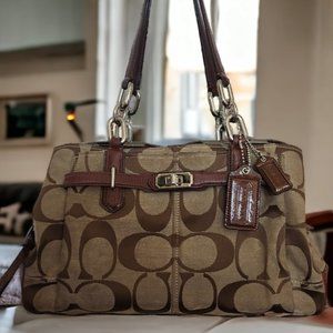 COACH Chelsea Jayden Signature Carryall Bag 17806-Khaki Walnut